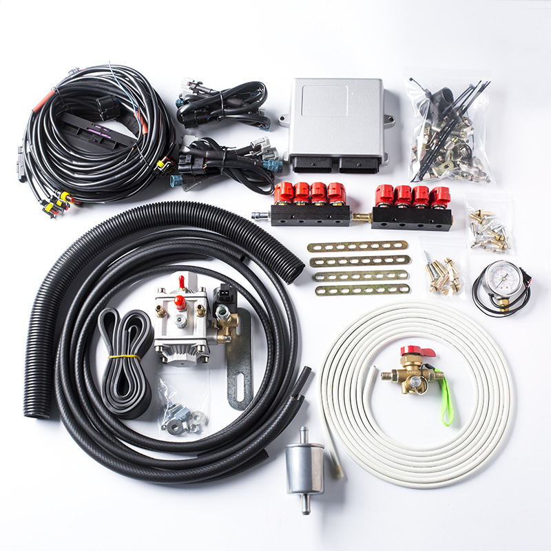 Kit EFI multiponto CNG para motor a gasolina de 8 cilindros